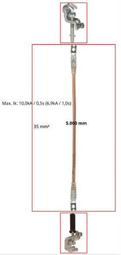 DEHN V3CM9FR Erdungs- und Kurzschließseil in Silber - Bild 1