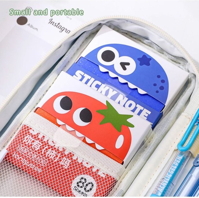 Selbstklebendes Cartoon Obst Memo Pad in Transparent und Gelb mit herausziehbarem Design für deinen Planer und Zeitplan - Bild 1