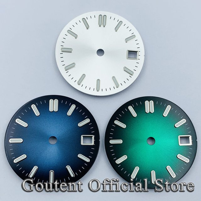 Goutent Zifferblatt, schwarz-weiß, 29 mm, Automatikwerk, Unisex - Bild 1