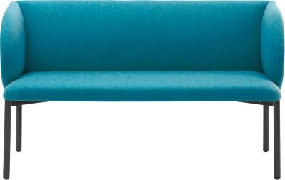 Leyform Sofa LIV 2-Sitzer in Petrol mit Stoffbezug und Armlehnen, B: 127 cm, T: 62 cm, H: 74 cm - Bild 1