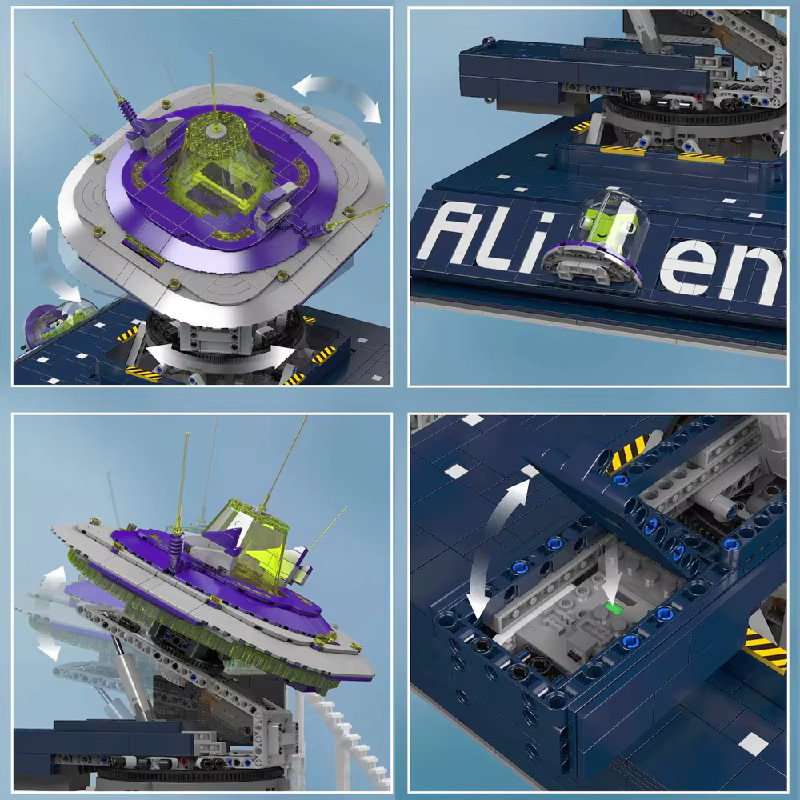 Mould King Aliens Fliegende Untertassen, Bausteine, 2053 Teile, ab 14 Jahren - Bild 3