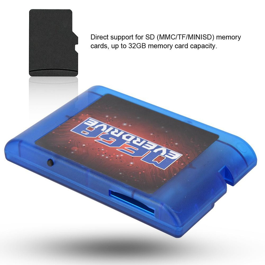 OutsideWorld 32 GB SD MD Spielkassettenkarte für Sega Megadrive Genesis in Blau - Bild 3