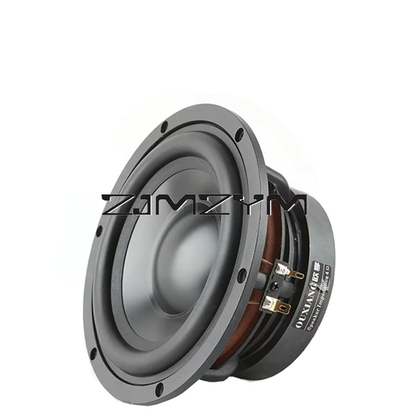 ZJMZYM 6,5 Zoll HiFi-Subwoofer-Lautsprecher mit Aluminiumgussrahmen in Schwarz für Heimkino und Car-Audio-Upgrade - Bild 2