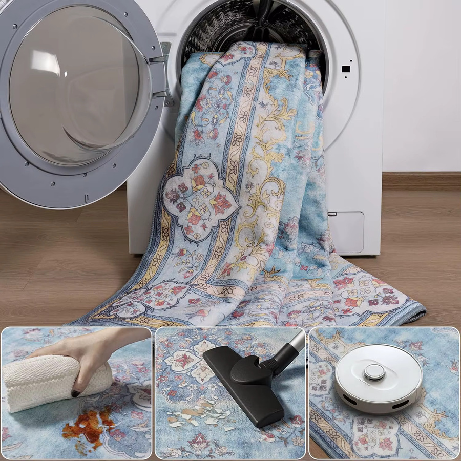 VIKAMA Kristall-Samt-Teppich für dein Wohnzimmer in modernem Design - Bild 2