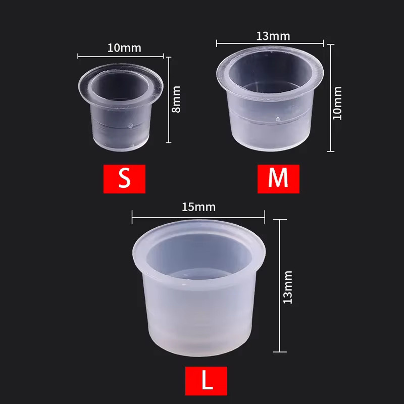 CNKESS Tattoo Ink Pigment Cups, transparent, 100 Stück - Bild 5