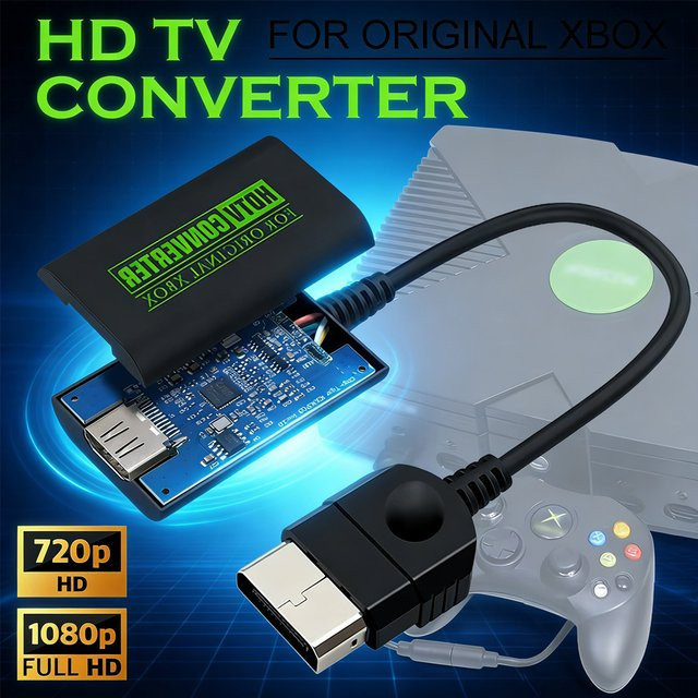 Microsoft Original Xbox HDMI-Konverter HD Link-Kabel in Schwarz für die TV-Verbindung - Bild 1