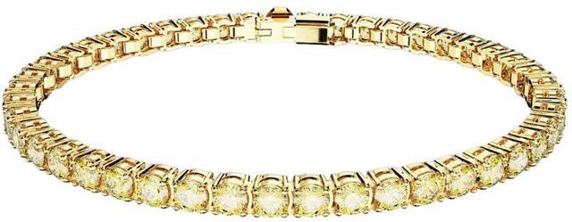 Swarovski Armband, Matrix Tennis, Gelber Kristall Zirkonia, Gold, Damen - Bild 1