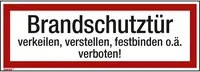 Hinweisschild von H. Marahrens GmbH in Weiß und Rot aus Kunststoff, Breite: 29,7 cm, Höhe: 10,5 cm - Bild 1