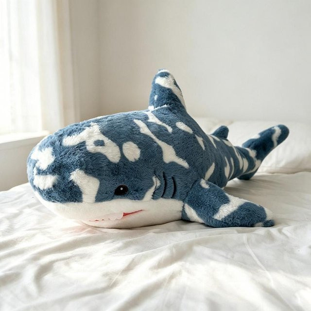 Yiran toy Hai Plüschkissen, Blau, 70cm - Bild 1