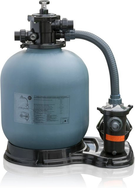 Gre Sandfilteranlage mit 6-Wege-Ventil für die Wasserreinigung, Blau, Durchmesser: 500 mm - Bild 1