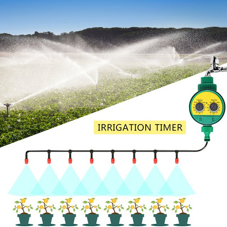 VKTECH Garten Bewässerungssystem Timer Controller mit Wasserprogrammen für automatische Rasensprenger