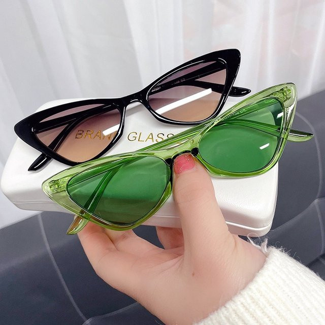 Samjune Sonnenbrille Cat Eye, Vollrand, Transparent, Damen - Bild 1