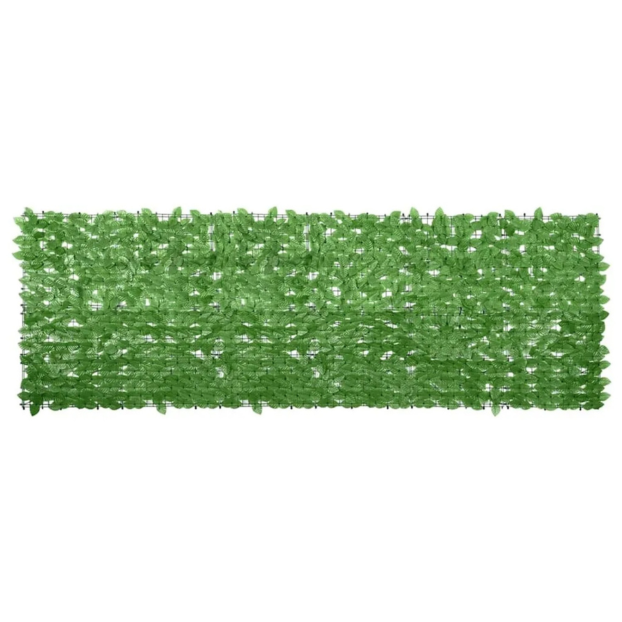 vidaXL Balkon-Sichtschutz mit grünen Blättern, Farbe: Grün, B/H: 300 x 100 cm - Bild 2