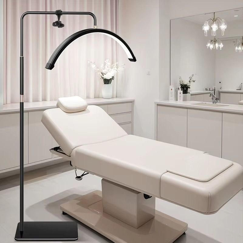 CETANT LED-Schönheitslampe 40W Halbmond-Fülllichtlampe für Wimpern, Nagelkunst und Tattoo als stehende Ringlampe - Bild 1