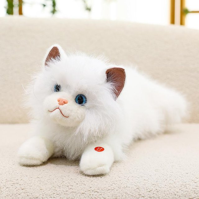 Dai Langjiao Ragdoll-Katzenpuppe, Plüschtiere, 4er-Set, Weiß - Bild 1