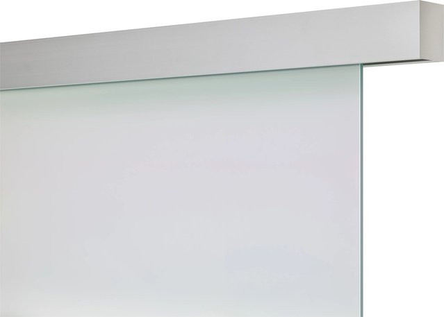Skyscope Smartline Schienen-Set aus Aluminium in Silber Optik Matt für 1-flg. Glas, Wandmontage, Länge: 2000 mm - Bild 1