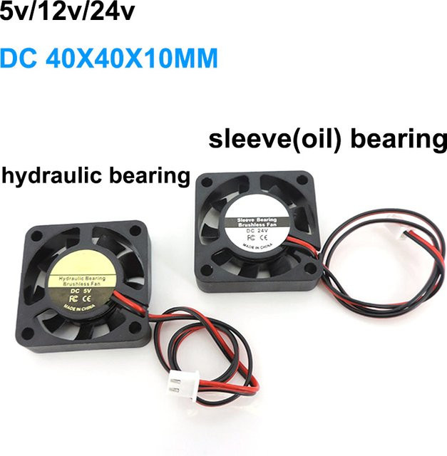 Gakaki Geräuscharmer bürstenloser Kühlventilator für 3D-Drucker, Farbe: Schwarz, B/T/H: 4,0 x 4,0 x 1,0 cm - Bild 1