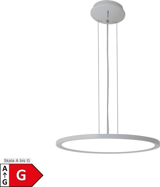 Näve LED Pendelleuchte Disk Weiß Durchmesser: 40 cm - Bild 1