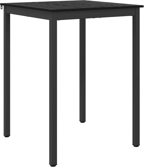 vidaXL Esstisch modern in Eiche und Schwarz mit Metallbeinen, B/T/H: 105 x 80 x 80 cm - Bild 1