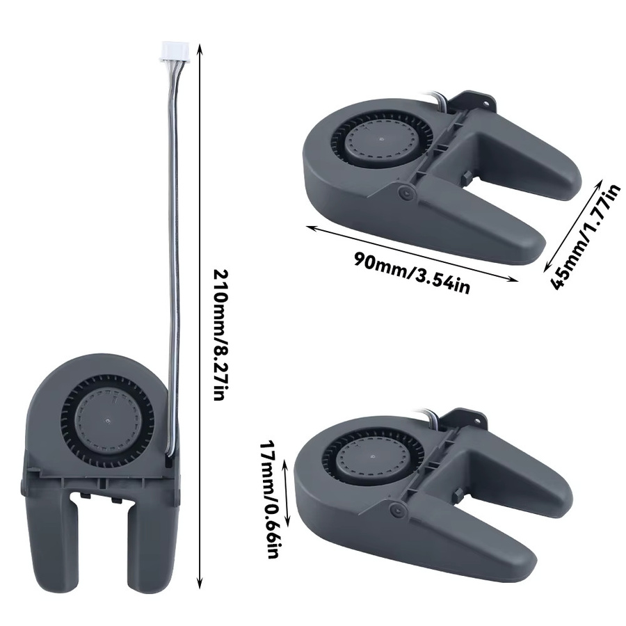 Bambulab A1/A1 Mini 5015 Kühlgebläse-Komponente in Grau zur Reduzierung von Druckfehlern für 3D-Drucker - Bild 2