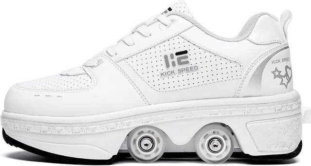 Flylo Weglaufende Schuhe Kinder Rollschuhe, Vierrad-Skates, 42 - Bild 1
