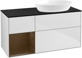 V&B Waschtischunterschrank Finion in Weiß lackiert, Breite: 120 cm, Tiefe: 50,1 cm, Höhe: 50,1 cm - Bild 1