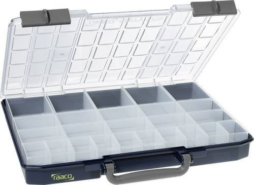 Sortimentskasten Raaco Carry Lite Blau mit 25/2 Fächern B: 415 mm, T: 330 mm, H: 57 mm - Bild 1