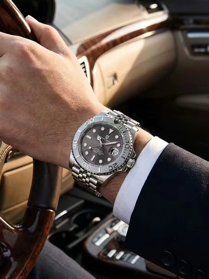 PAGANI DESIGN Armbanduhr Automatik, Edelstahl, Saphirglas, Herren - Bild 5