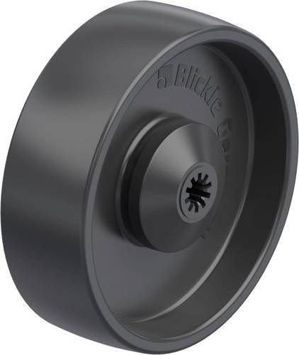 Blickle Rad 952129 PP 125/8KA in Schwarz mit 125 mm Durchmesser und 200 kg Tragfähigkeit - Bild 1