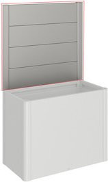 BIOHORT Sichtschutzelement DaVinci aus Metall in Grau, H x B: 91 x 102 cm - Bild 1