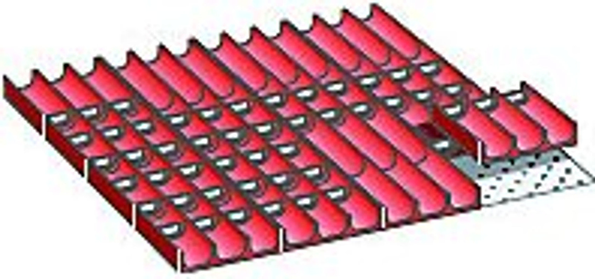 Lista Set Mulden 36x36E Rot aus Kunststoff B/T/H: 61,2 x 61,2 x 5,0 cm - Bild 2