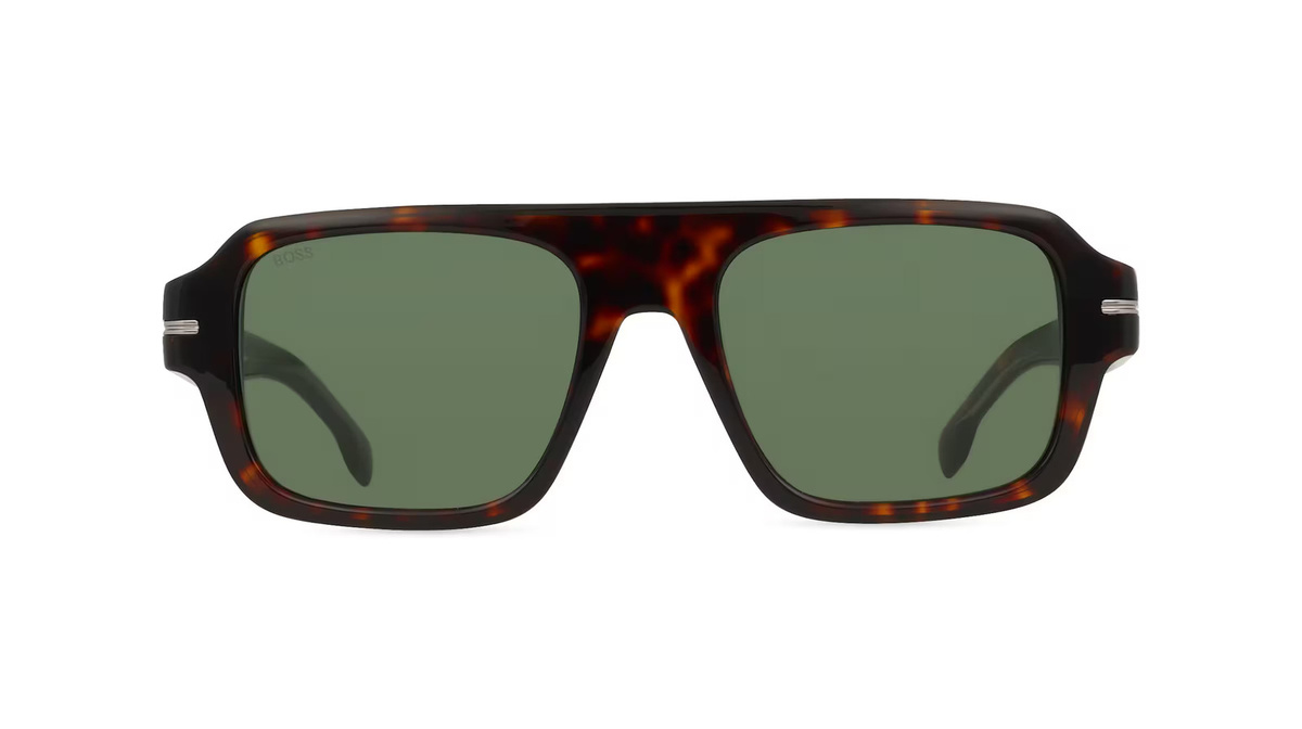 Hugo Boss 1595/S Sonnenbrille Vollrand, Quadratisch, Acetat, Herren, braun, grau - Bild 1