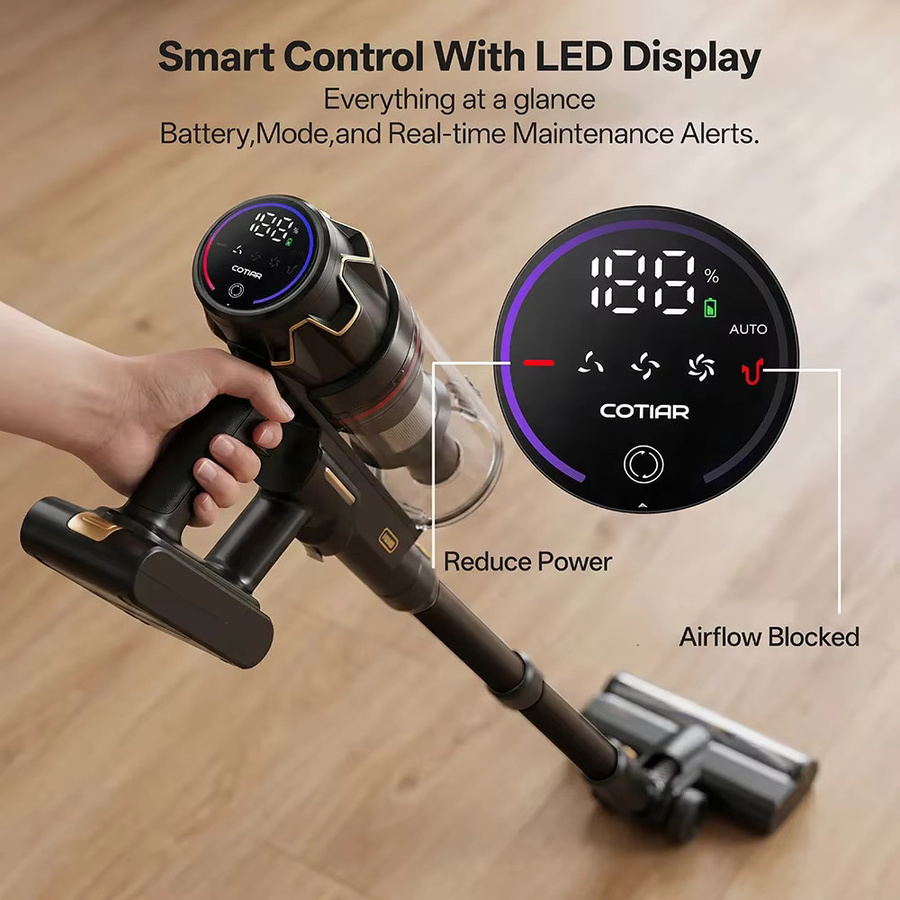COTIAR V30 PRO Kabelloser Handstaubsauger in Schwarz mit 800W Saugkraft und abnehmbarem Akku - Bild 5