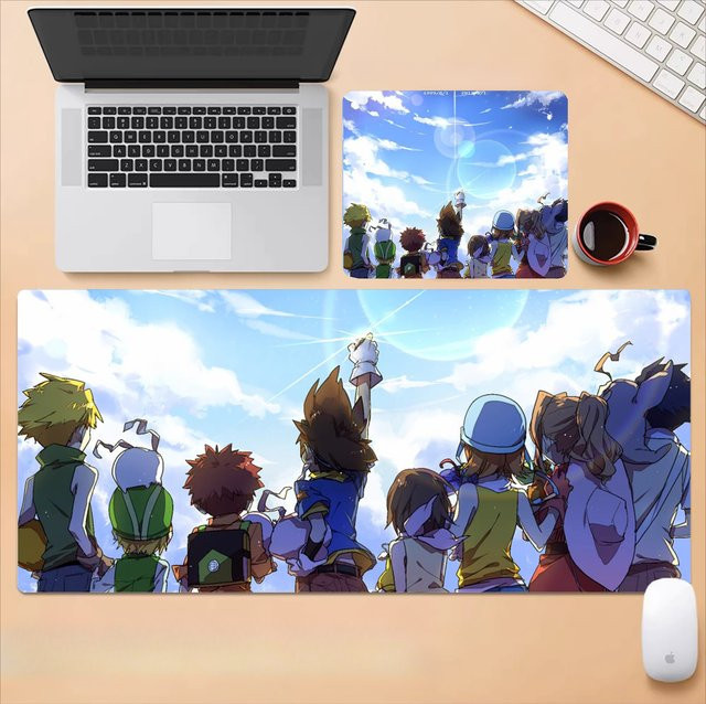 Potdemiel Digitales Monster-Mauspad Multicolor Gaming Desk Pad für Tastatur und Maus - Bild 1
