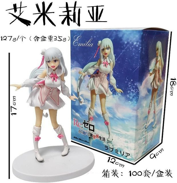 Re:Zero Emilia Actionfigur, 17cm, ab 14 Jahren - Bild 1