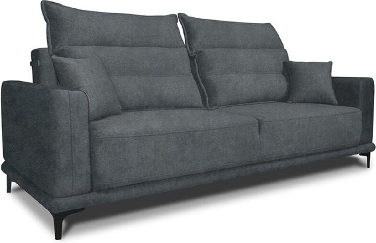 VitaliSpa Schlafsofa Caprioli 2-Sitzer in Anthrazit mit Schlaffunktion und Taschenfederkern, Breite: 236 cm, Tiefe: 100 cm - Bild 2