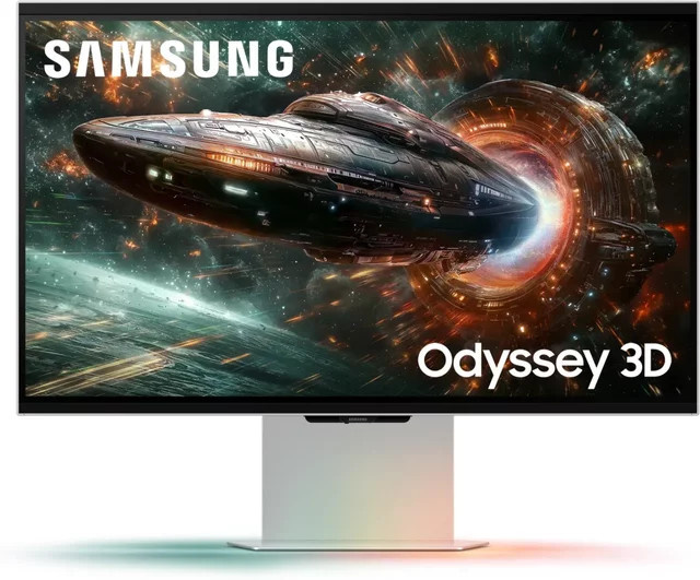 Samsung Odyssey 3D G90XF Gaming Monitor 27 Zoll 4K UHD 165 Hz 1 ms IPS Silber - Bild 2