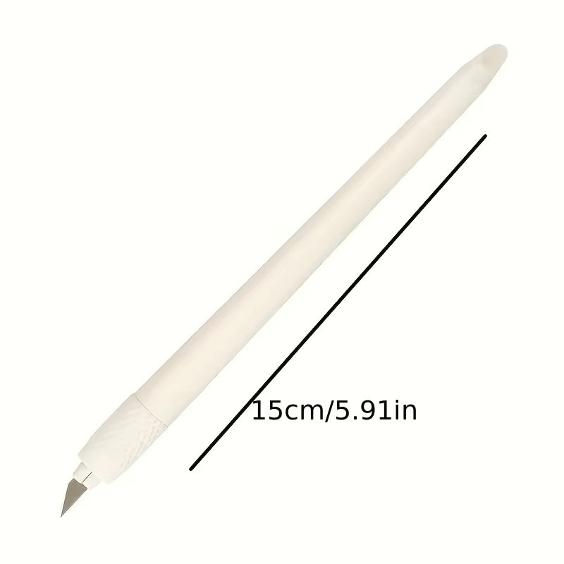 Weißes Journal-Tagebuch Schneidemesser für DIY-Projekte und künstlerisches Gravieren aus Kunststoff - Bild 2