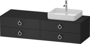 Duravit Waschtischunterschrank White Tulip in White, Breite: 160 cm, Tiefe: 55 cm, Höhe: 40,8 cm - Bild 1