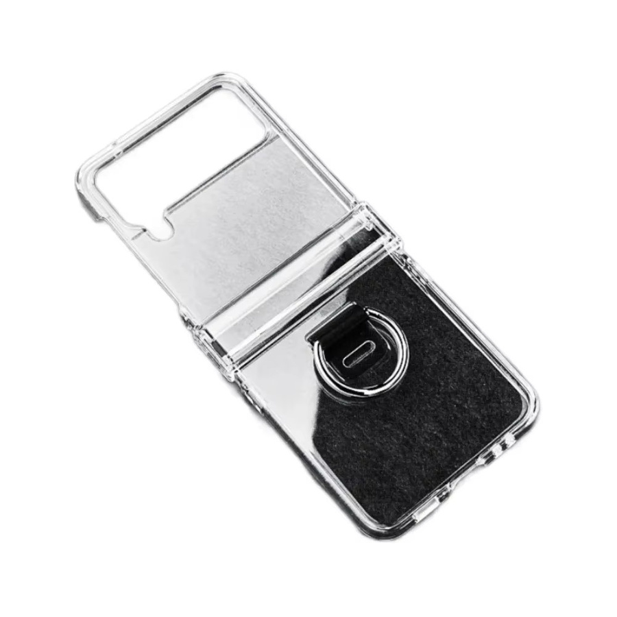 Transparente Handyhülle mit Ring und Scharnierschutz für Samsung Galaxy Z Flip 7, 6, 5, 4, 3 5G - Bild 2