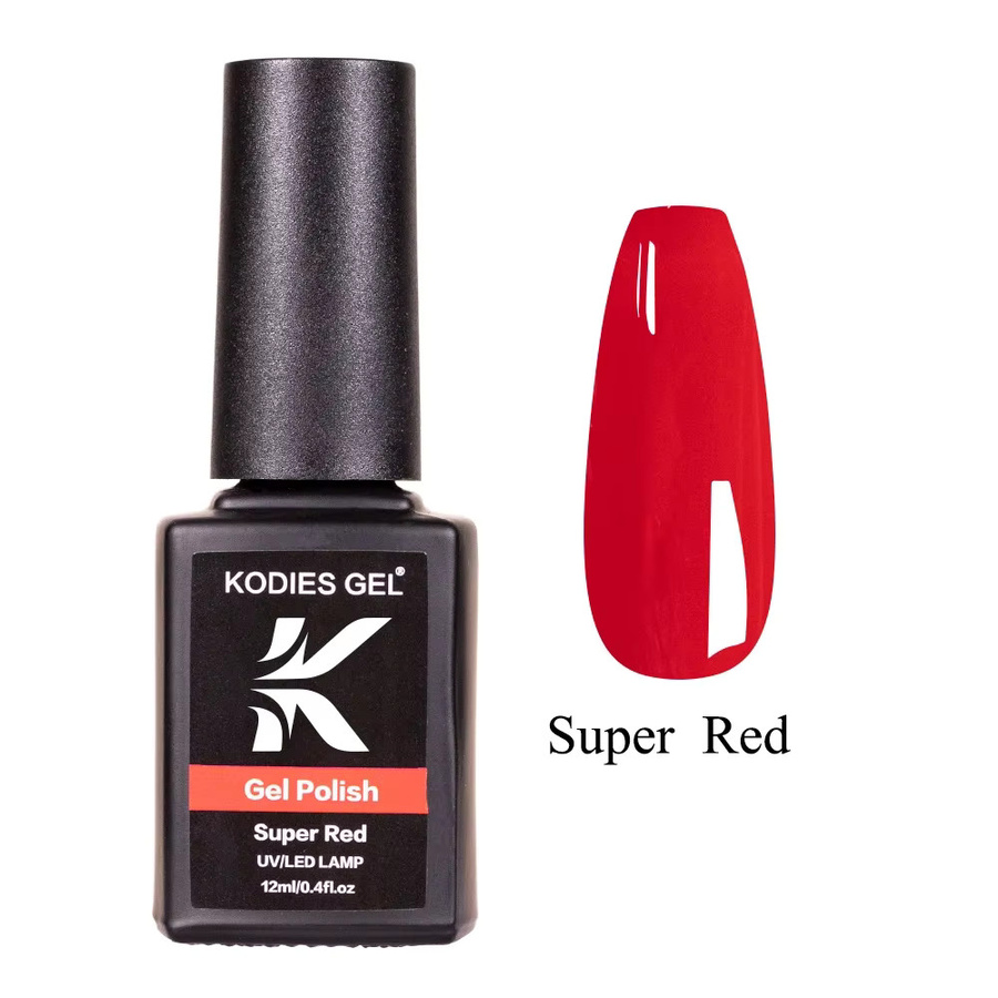 KODIES GEL Super Red Nagellack, Rot, Glänzend - Bild 3