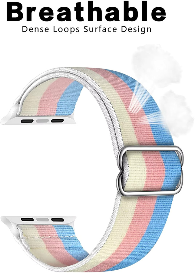 Uhrenarmband Nylon, elastisch, bunt, Unisex - Bild 2