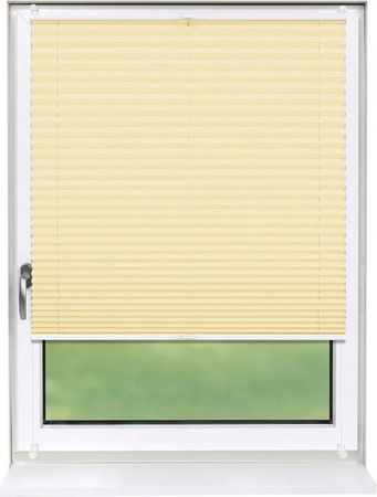 Deco-Raum Plissee Basic Klemmfix Hellorange blickdicht B: 100 cm, H: 210 cm