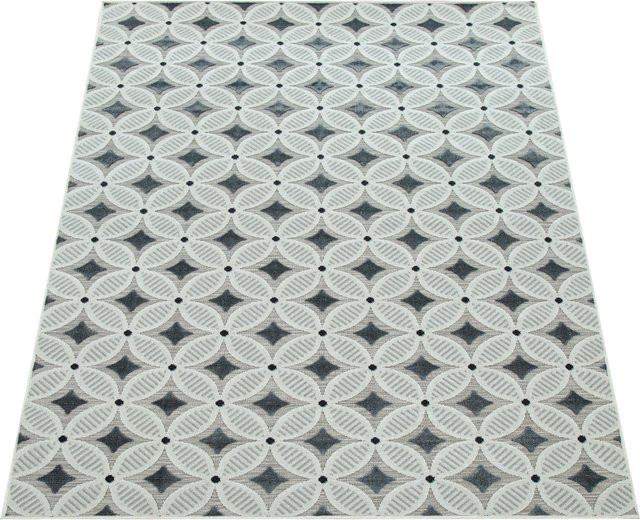 In- & Outdoor-Teppich Charlene Orientalisch Grau B: 80 cm, T: 150 cm - Bild 1