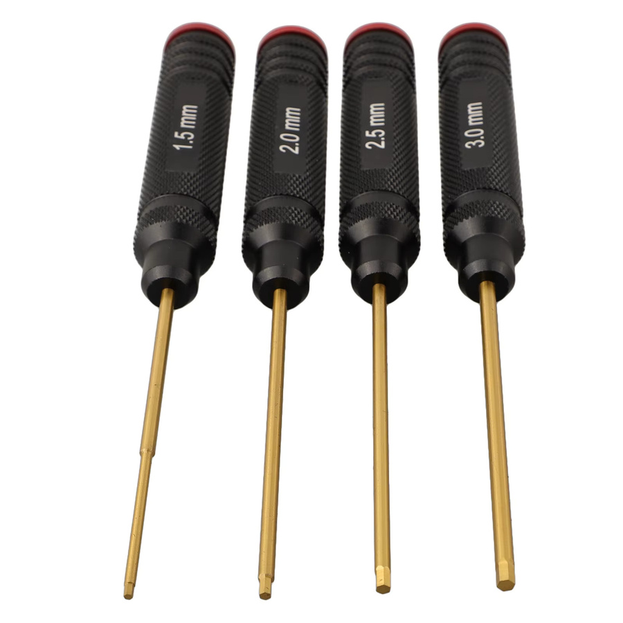 Vibratite Hex Schraubendreher Set für RC Modelle mit 1,5mm, 2,0mm, 2,5mm und 3,0mm Sechskantschlüsseln - Bild 3