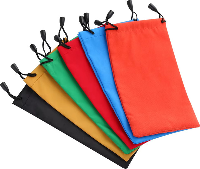 LOVINGFANG Brillenetui Stoffbeutel, 5-teilig, wasserdicht, schwarz, multicolour - Bild 1