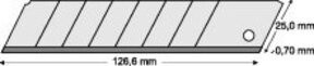 LUTZ BLADES Abbrechklingen 25mm Packung mit 10 Stück - Bild 1