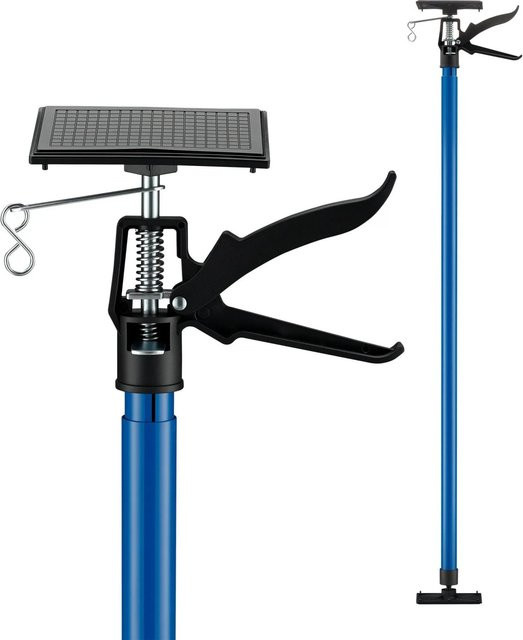 Wiltec Deckenstütze aus Stahl als Einhandstütze und Baustütze, belastbar bis 30 kg, höhenverstellbar von 115 cm bis 290 cm - Bild 1