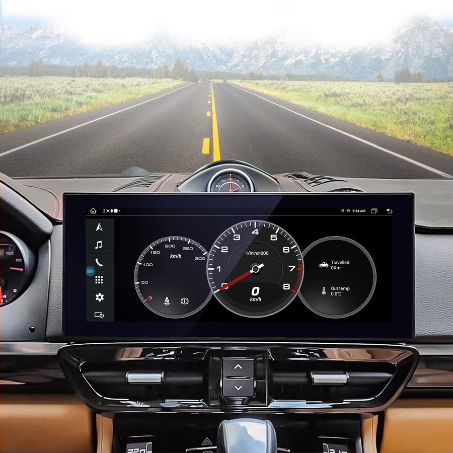 Junsun 12,3 Zoll Android Autoradio mit drahtlosem CarPlay und Android Auto für Porsche Cayenne 2010 bis 2017 in Schwarz - Bild 5