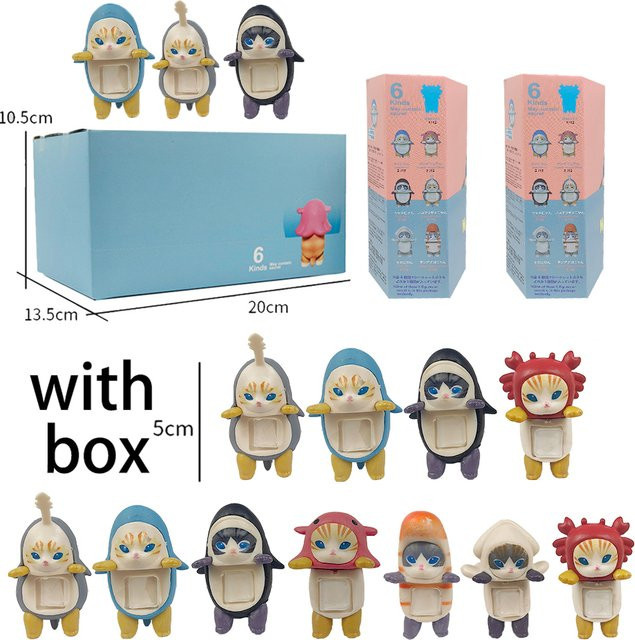 Bandai Shark Cat Blind Box, Mini-Figur, ab 3 Jahren - Bild 1